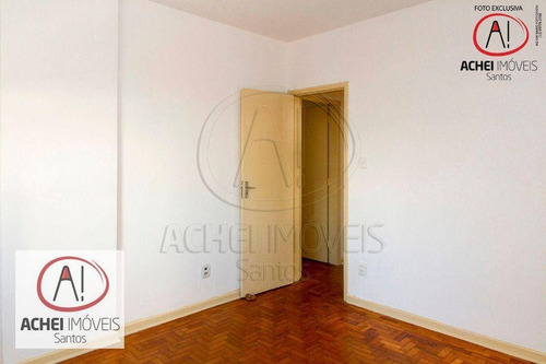 Imagem 24 de 28 de Apartamento Com 3 Dormitórios, Dependência Completa, Vaga Demarcada À Venda, 93 M² Por R$ 520.000 - Gonzaga - Santos/sp - Ap10663