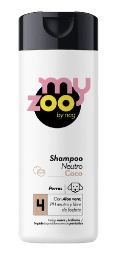 Shampoo Neutro Coco Para Perro My Zoo
