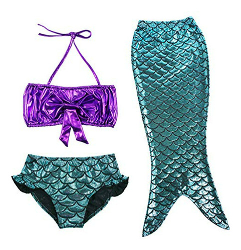 Conjunto Bañador Sirena Niña Tfjh E 3pcs