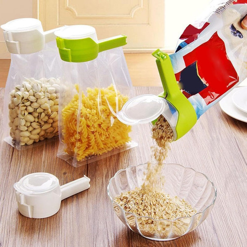 Snack Clips That Pour, Bag Clips With Pour Spouts For Food