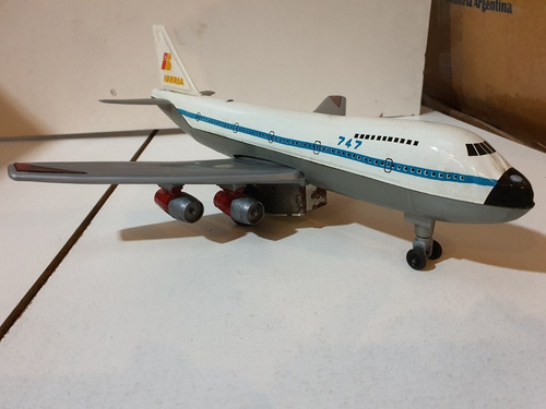 Antiguo Juguete Avion Jumbo 747- 35 Cms. Iberia- Nuevo-