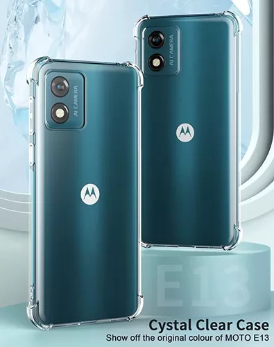 Funda Alto Impacto Para Motorola Moto E13 + Vidrio Templado