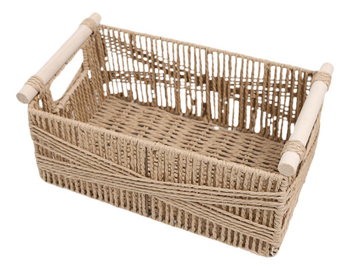 Cesta De Inodoro Rectangular Decorativa Para Café, S