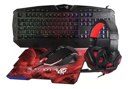 Juego De Teclado Raton Audifonos Para Gamers Jugadores Accesorios Gamer 3  En 1