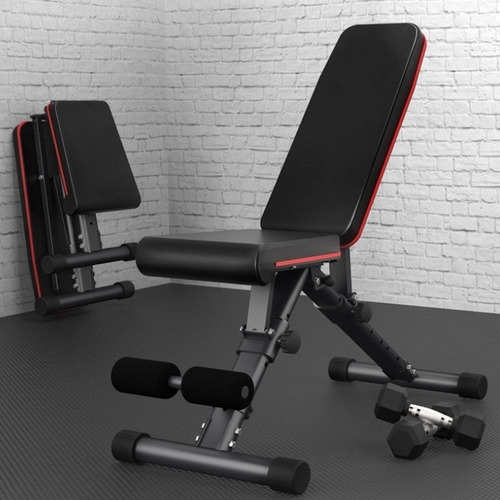 Imagen 10 de 10 de Banca De Pesas Ajustable Ejercicio Para Pecho Y Pierna Gym