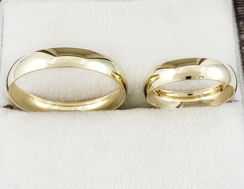 Argolla De Matrimonio 4mm Tipo Clasica 1pz Anillo Boda 10k