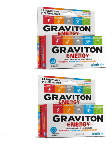 Gravitón Energy Combo X120 Comp Vitaminas & Minerales Alioth