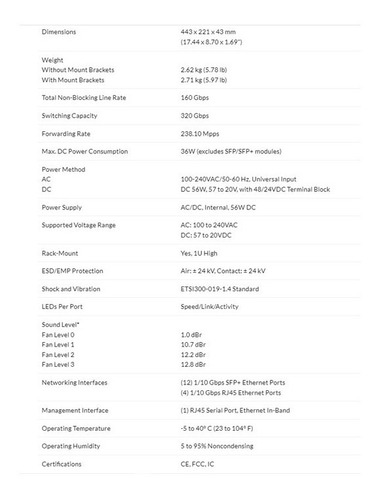 Switch 16 Puertos Us-16-xg Ubiquiti
