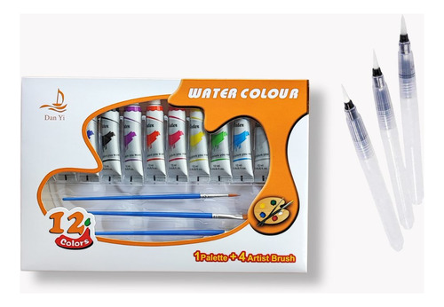 Kit Pintura Acuarela Set Pintura Paleta Pinceles Lapices