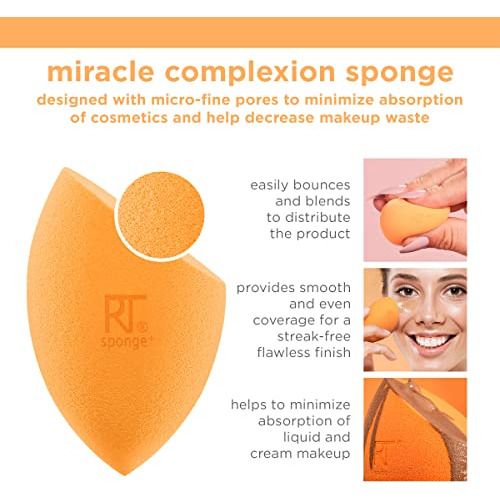 Esponja Miracle Complexion De Real Techniques, Mezcla De Maq