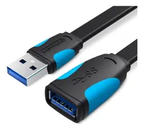 Comprar Cable Extensor USB 3.0 Plano Vention Macho a Hembra 2 Metros 5 Gbps Alargue Prolongador Blindado Para Disco Rigido Carry Disk Impresora Teclado Mouse PC Notebook camara VAS-A13-B200