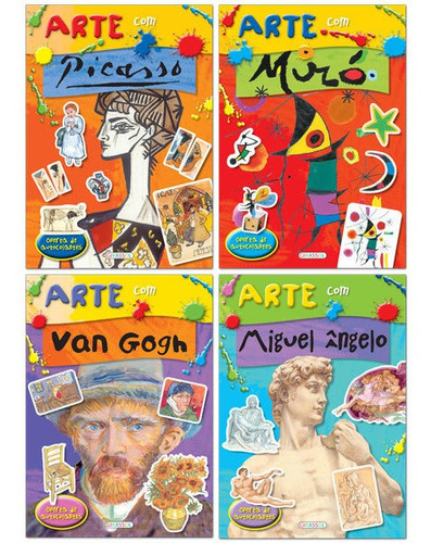 Arte Com Picasso, Miro, Van Gogh E Miguel Ângelo 