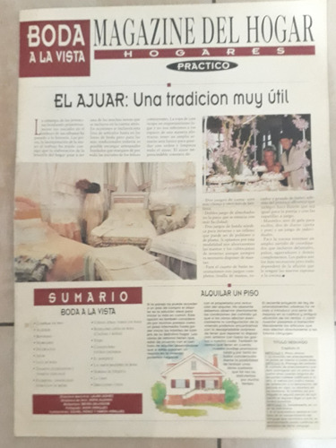 Magazine Del Hogar. Boda A La Vista. Muy Antigua (c 12)