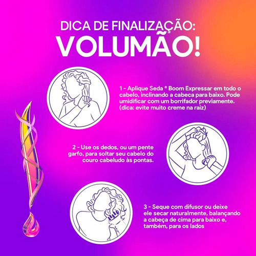 2 Uni Creme Para Pentear Seda Boom Definição 1 Kg