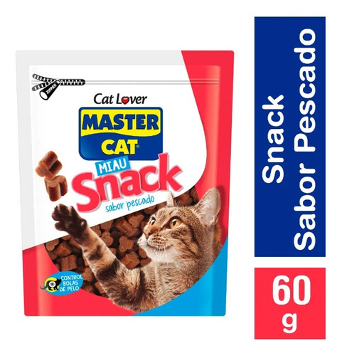 Alimento Gato Adulto Master Cat Snack Pescado 60 G