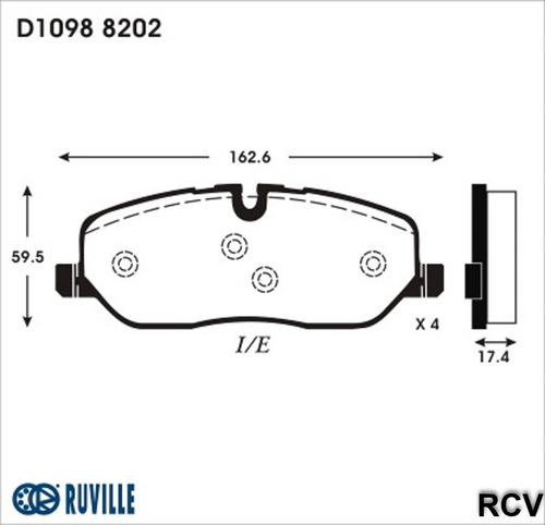 Balatas Disco  Delantera Para Land Rover Lr3   2005