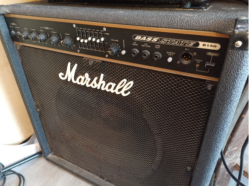 Equipo Amplificador De Bajo Marshall Bass State B150, Inglés