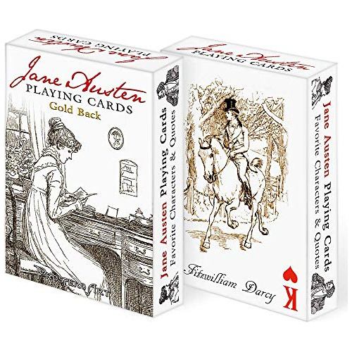 Baraja De Cartas Prospero Art Jane Austen - Dorso Dorado