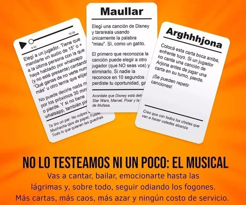 No Lo Testeamos Ni Un Poco - El Musical - Expansion - Buro