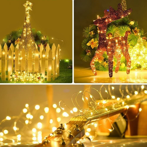 10m 100 Led Cadena De Luces Tira Por Usb Con Control Remoto