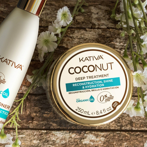 Máscara De Tratamiento Kativa Coconut 250ml