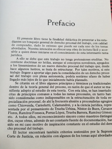 A0 Derecho Procesal Del Trabajo Miguel Bermudez Cisneros (Usado)