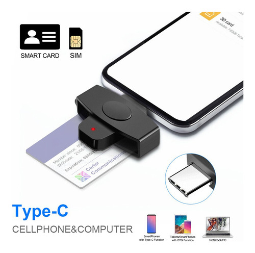 Leitor Cartão Inteligente Usb C Sim Cloner Tipo C Adaptad
