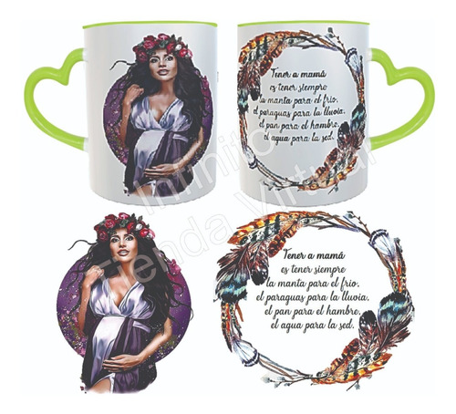 Mug Día De La Madre Oreja De Corazón