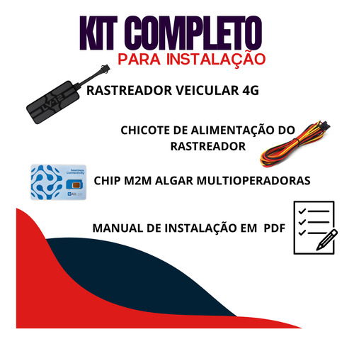 Rastreador Veicular Gps Com Chip E Aplicativo Em Tempo Real