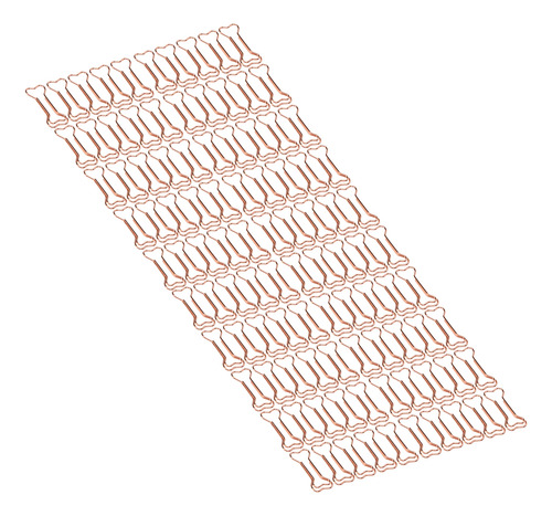 Clips De Oficina, 100 Unidades, Con Forma De Papel Galvaniza