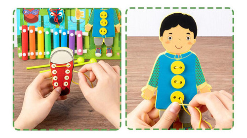 Busy Board Para Niños, Juguete Sensorial Busy Board Montesso