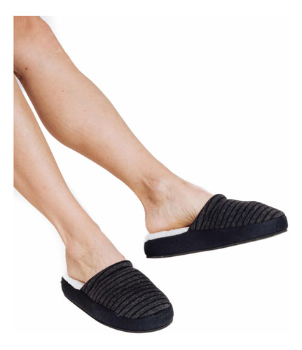Imagen 2 de 7 de Pantufla Chinela Con Corderito Laila Invierno Súper Abrigada