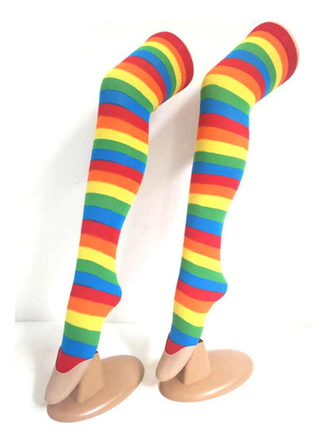 Calcetines Coloridos Con Estampado De 4 Medias Largas Con Es