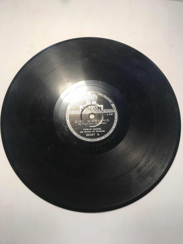 Carlos Gardel Odeon 19037 Disco De Pasta Antiguo (Usado)