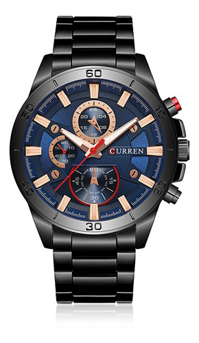 Curren 2017 Reloj Luminoso De Acero Inoxidable Para Hombre
