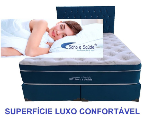 Colchão Magnético Queen Bio Massageador + Pillow Visco + Box