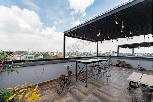 Moderno Departamento Con Roof Garden Privado En Colonia Rom