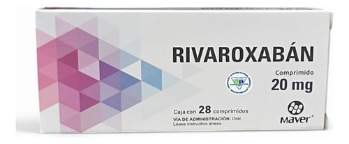Rivaroxabán 20 Mg C/28 Comprimidos Maver