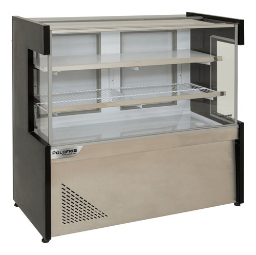 Balcão Expositor Refrigerado New Premium 200 Cm Polofrio Estilo De Vidro Reto 127v