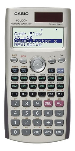 Calculadora Financiera Casio Fc-200v Garantia Oficial 2 Años