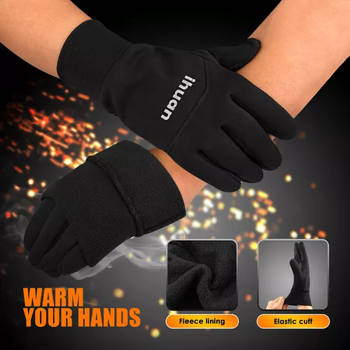 ihuan Guantes de invierno para hombres y mujeres, guantes cálidos  impermeables para clima frío, guantes térmicos para pantalla táctil para  correr