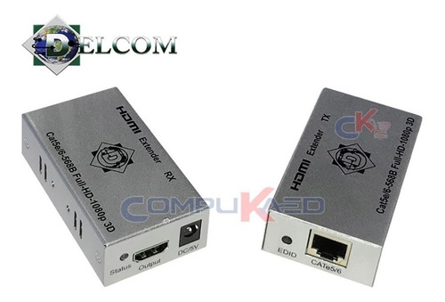 Imagen 4 de 6 de Kit Extender Hdmi Gt Por 1 Utp Cat 6 Hasta 60 Metros Extenso