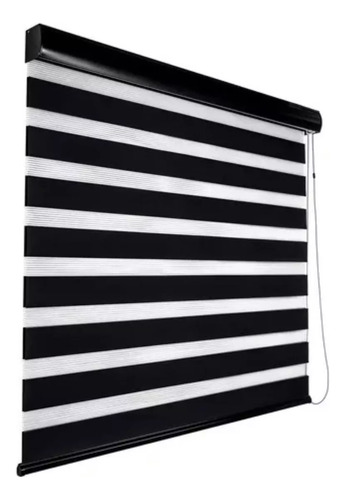 Persiana Dia Noche Color Negro 120x200 Enrollable
