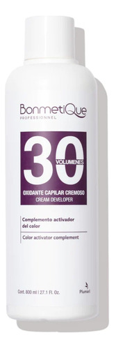  Oxidante Activador Capilar Cremoso 30vol Bonmetique 800ml Tono Sin tono