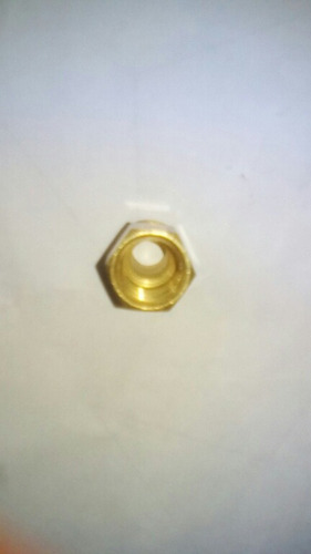 Imagen 3 de 4 de Conexion Conector Bronce Hembra 3/8 Npt X 1/4 Flare