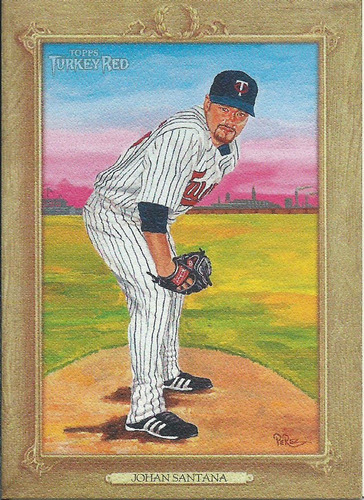 Barajita Johan Santana Topps Turkey Red 2007 #159 Twins