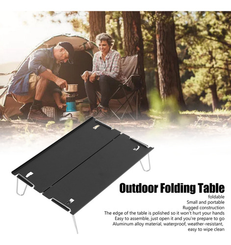 Mini Mesa De Camping Plegable Portátil De Aleación De Alumin