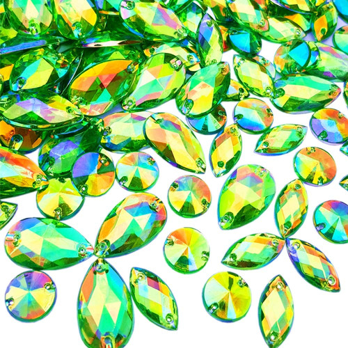150 Pieza Diamante Imitacion Acrilicocon Forma Redonda Ojo