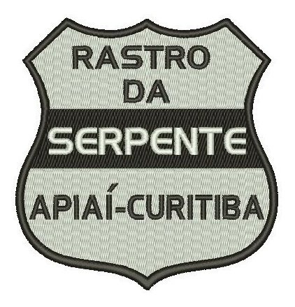 Patch Bordado Rastro Da Serpente Apiaí Curitiba (moto)