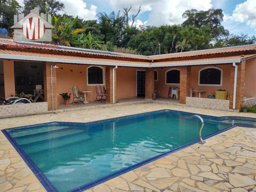Chácara Maravilhosa Com 03 Dormitórios, Piscina, Espaço Gourmet, Pomar, Lago, À Venda, 4500 M² Por R$ 530.000 - Zona Rural - Pinhalzinho/sp - Ch0919